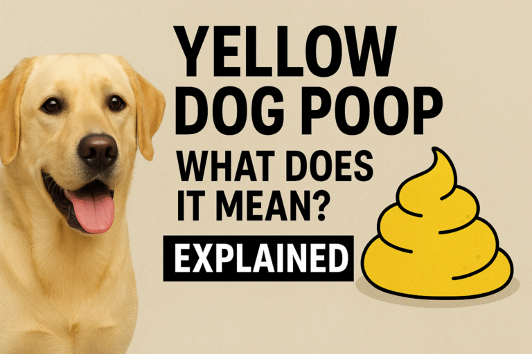 Yellow Dog Poop: What Does It Mean? Explained