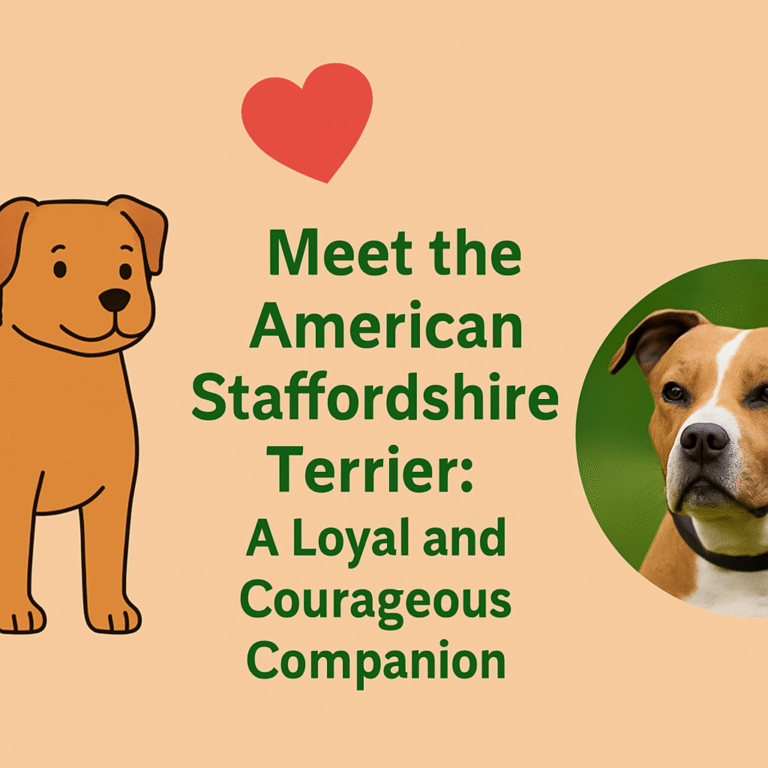Meet the American Staffordshire Terrier: A Loyal and Courageous Companion